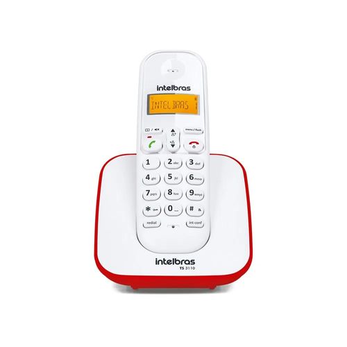 telefone-sem-fio-ts-3110-vermelho-intelbras