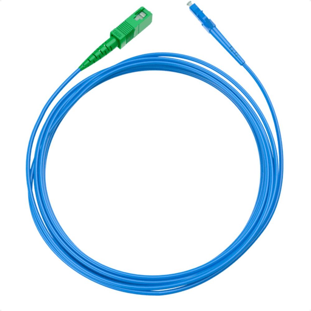 Cordão Opt Simplex Single 2,5m LC UPC/SC APC Azul Fibracem - khronos